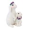 Roman 7.5 Inch Bunnies With Flowers Figurine Easter Figurine , Spring Decor Easter Spring Rabbits